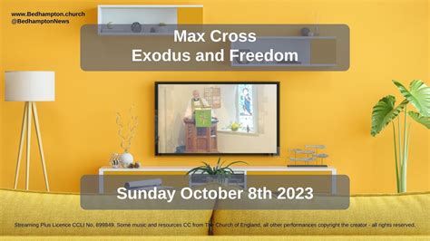 Sermon October 8th 2023 Experience A Better Story Exodus And