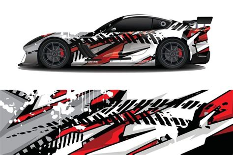 Sport Car Decal Wrap Design Vector Car Decals Sports Car Car Wrap