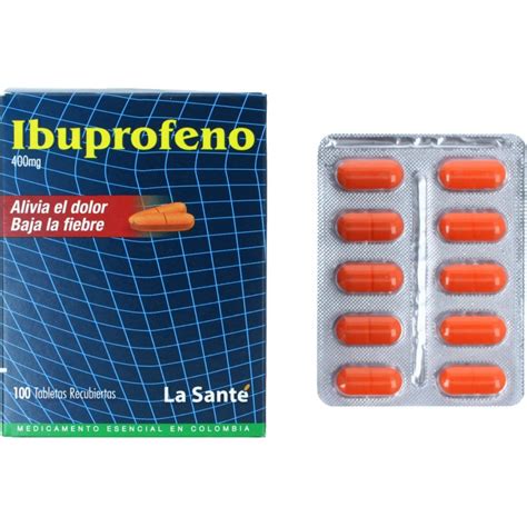 Ibuprofeno Tabletas Recubiertas 400Mg Blister X 10 Cruz Verde