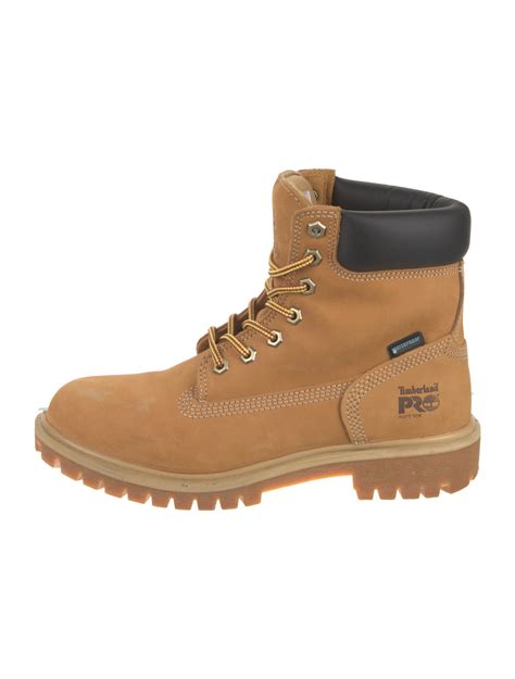 Timberland Suede Colorblock Pattern Combat Boots - Brown Boots, Shoes ...