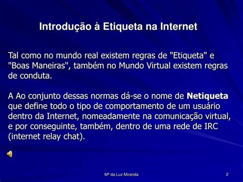 Ppt Etiqueta Na Internet “netiqueta” Powerpoint Presentation Free