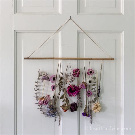 DIY Flower Wall Hanging | Hearth and Vine