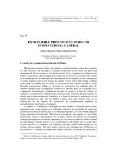 EXTRANJERIA PRINCIPIOS DE DERECHO Extranjeria Principios De