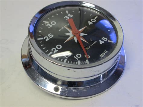 Vintage Airguide Sea Speed Speedometer 45 Mph 4 In Dia Green Bay Propeller And Marine Llc Galleries