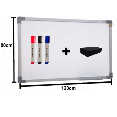 Quadro Branco Lousa Planejamento Anual Avisos Moldura Aluminio 120x90cm