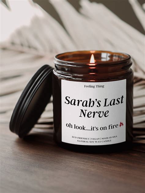 Last Nerve Candle Funny Candle Personalized Candle Gift Custom Name