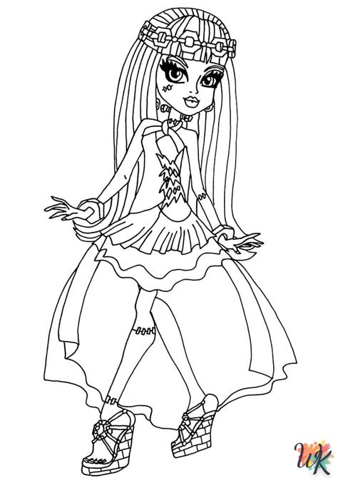 Coloriage Monster High Monster Doll à Imprimer Gratuitement