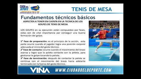 Fundamentos Del Tenis De Mesa 2 Parte YouTube