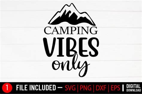 Camping Vibes Only Camping Svg Graphic By Svg Zone · Creative Fabrica