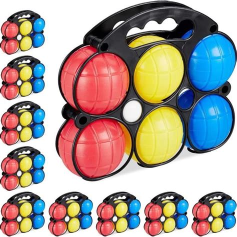 Mixte P Tanque Boule De P Tanque Enfant X Couleurs Plastique Avec