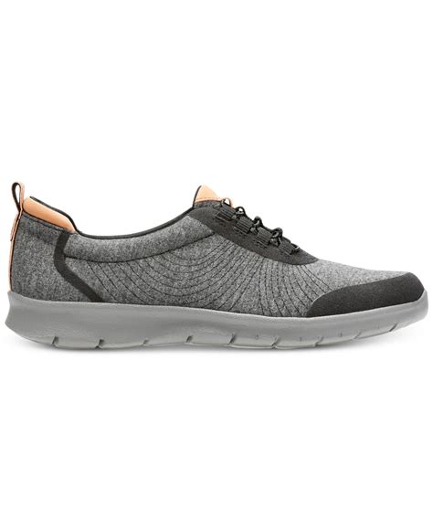 Clarks Cloudsteppers Step Allena Bay Sneakers in Black - Lyst