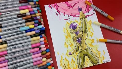 Como Desenhar O Golden Freeza Desenhando Golden Freeza Atacando YouTube