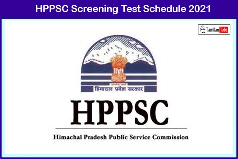 Hppsc Screening Test Schedule Released Check Here