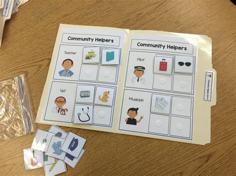 Community Helper File Folder Activities The Autism Helper