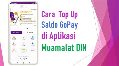 Cara Top Up Isi Saldo GoPay Lewat Muamalat DIN Mobile Banking YouTube