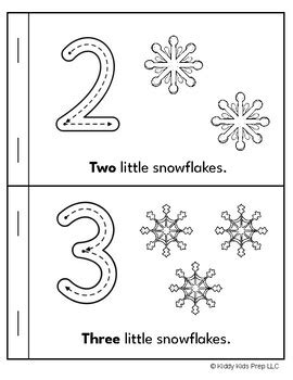 Snowflake Counting Book by Kiddy Kids Prep | TPT