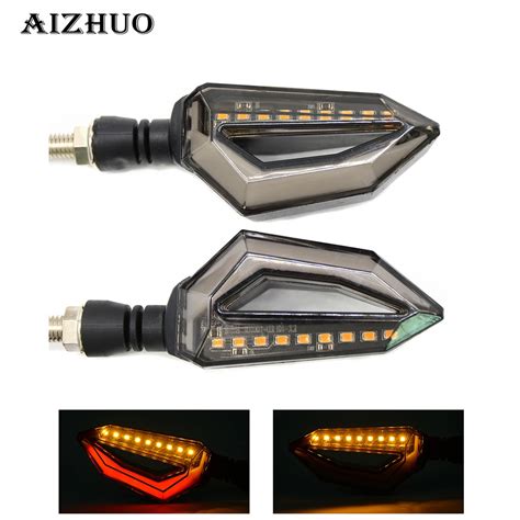 Universal Motorcycle Turn Signal Light Indicators Amber LED Lights For