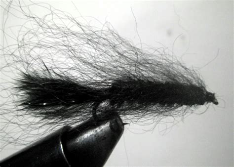 Black Mohair Leech Fly The Jighead