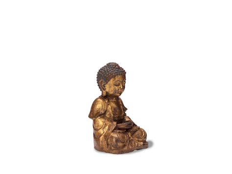 Bonhams A Gilt Iron Figure Of Buddha Joseon Dynasty 1392 1897 16th Century