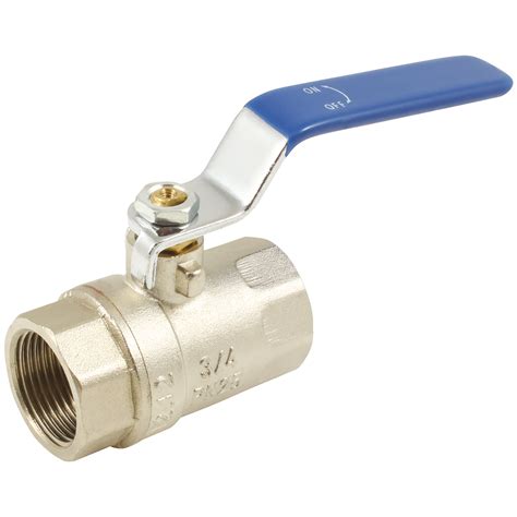 1 4 BSP Brass Ball Valve Blue Steel Long Handle Shepherd Hydraulics