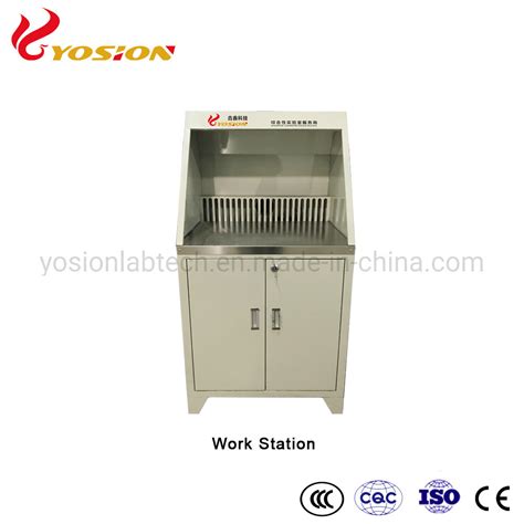 Laboratory Workbench With Steeless Steel Countertops China Fire Assay