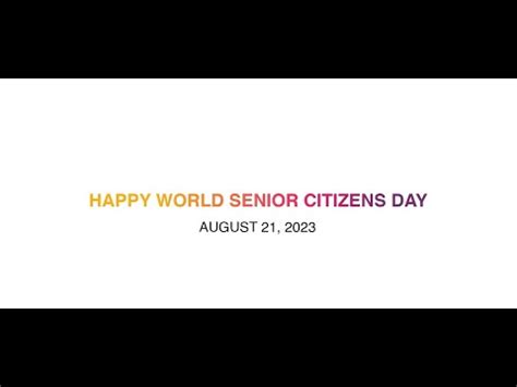 World Senior Citizens Day Fraudfighters Youtube