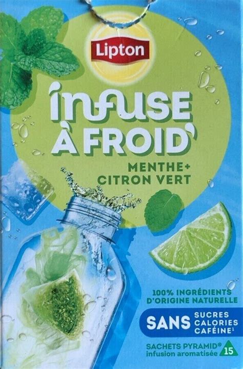 Infuse Froid Menthe Citron Vert Lipton G