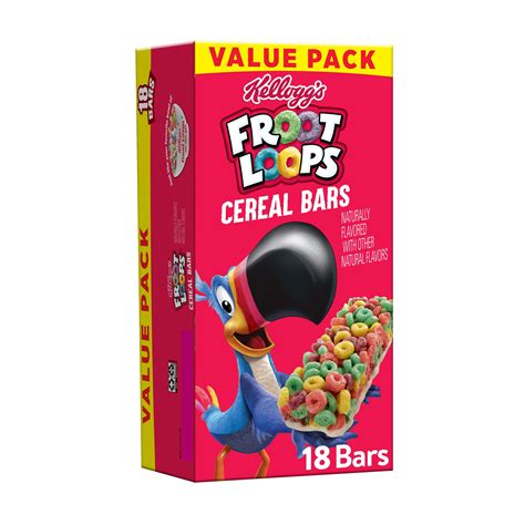 Kelloggs Froot Loops Cereal Bars Fruit Flavored 18 Ct In Macao At Mop