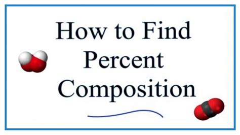 How To Find The Percent Composition By Mass For A Compound YouTube