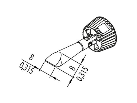 Ersa Cdlf Sb Chisel Shaped Mm Tequipment