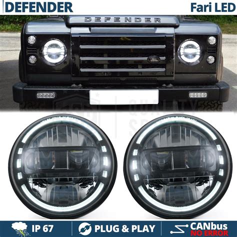 2 Faros Delanteros LED 7 Para LAND ROVER DEFENDER Faros Led King