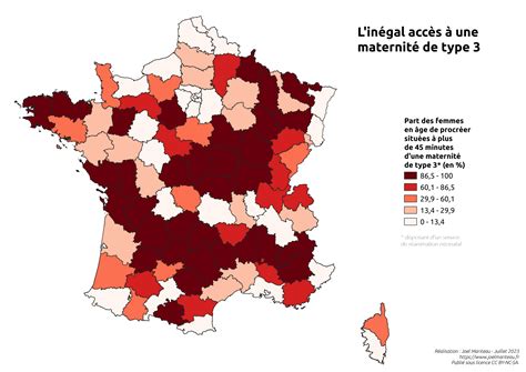 Carte Mortalité Infantile En France Et Temps Daccès à Une Maternité