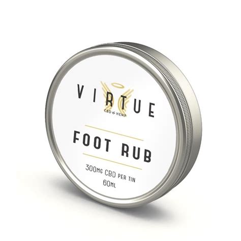 Foot Rub 60ml 300mg By Virtue Cbd Oil Uk