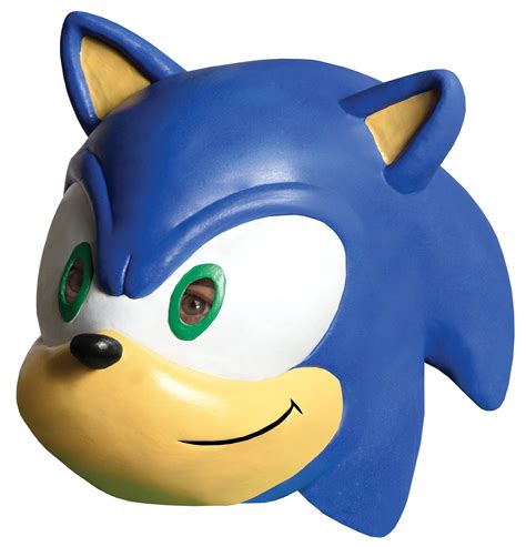 Sonic The Hedgehog Sonic Costume Mask Adult One Size Partybell