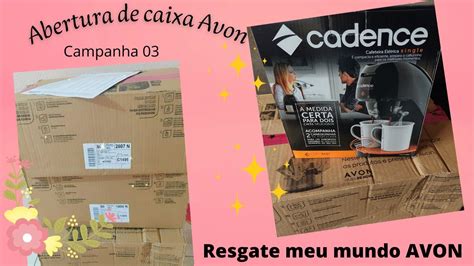 Abertura De Caixa Avon Campanha Resgate Meu Mundo Avon Cafeteira