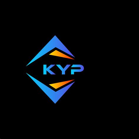 Kyp Abstract Technology Logo Design On Black Background Kyp Creative Initials Letter Logo