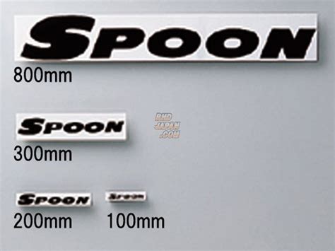 Spoon Sports Logo Team Sticker 800mm White Rhdjapan