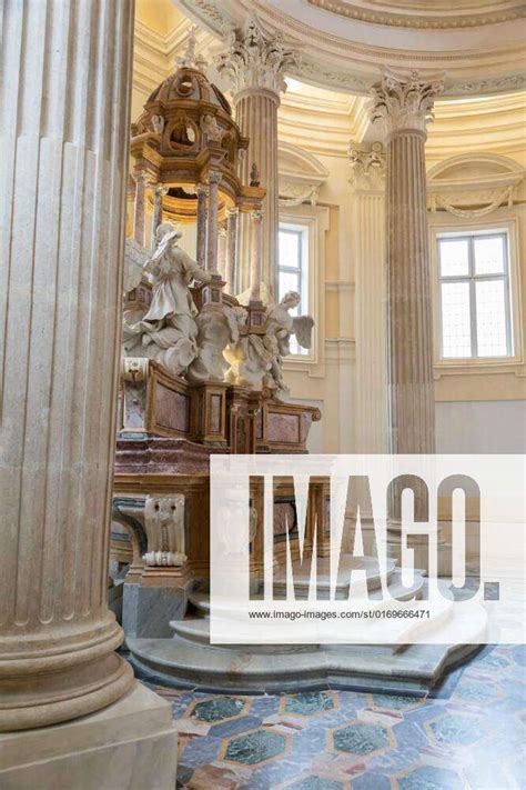 Baroque Catholic Church Altar In Italy Old Interior Religious Building