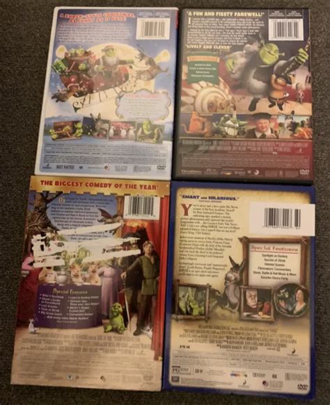 SHREK DVD LOT Shrek Shrek The Third Forever After Shrek The Halls