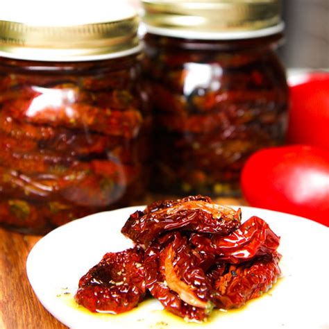 Homemade Sun Dried Tomatoes Preserved In Olive Oil