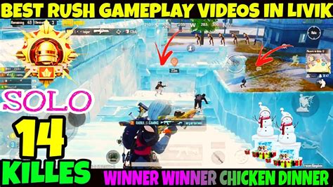 PUBG MOBILE BEST AGGRESSIVE RUSH GAMEPLAY VIDEOS IN LIVIK FROZEN