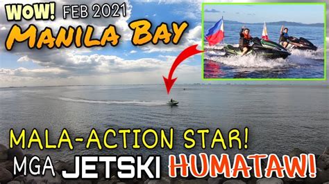 Wow Jetski Duo Humataw Nagpasikat Sa Manila Bay Mala Action Star