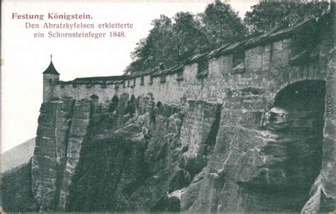 Ltere Postkarte K Nigstein S Chsische Schweiz Zug Eisenbahn Lokomotive