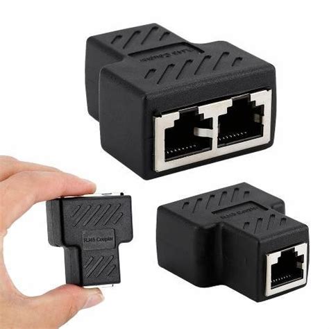 A V As Rj Lan Ethernet Divisor De Red Adaptador Doble