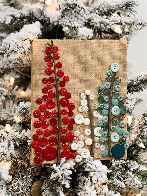 How To Make Christmas Trees With Buttons Re Fabbed