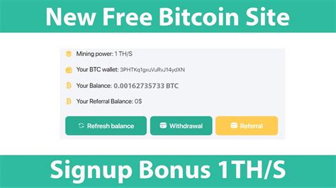 New Free Bitcoin Mining Site Free Cloud Mining Site Signup