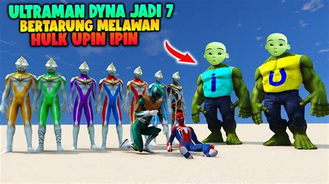 Ultraman Dyna Jadi Bertarung Melawan Hulk Upin Ipin Power Ranger