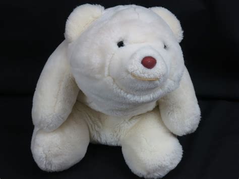 Vintage 1980 Gund Snuffle White Polar Bear Teddy Soft Huggable Plush