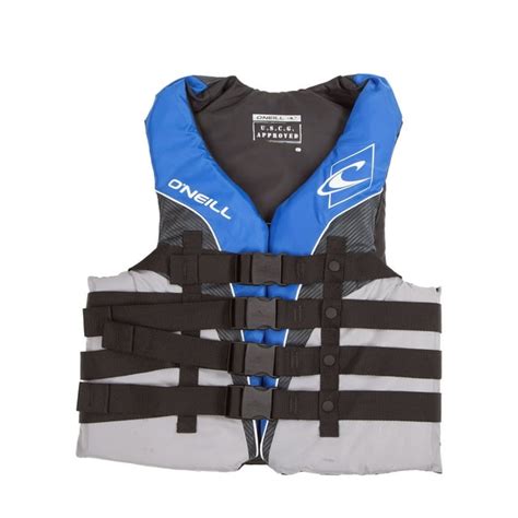 Oneill Mens Superlite Uscg Life Vest 6xl Pacific Smoke Black 4723