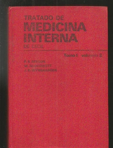 Tratado De Medicina Interna De Cecil Tomo I Volumen De Beeson P B